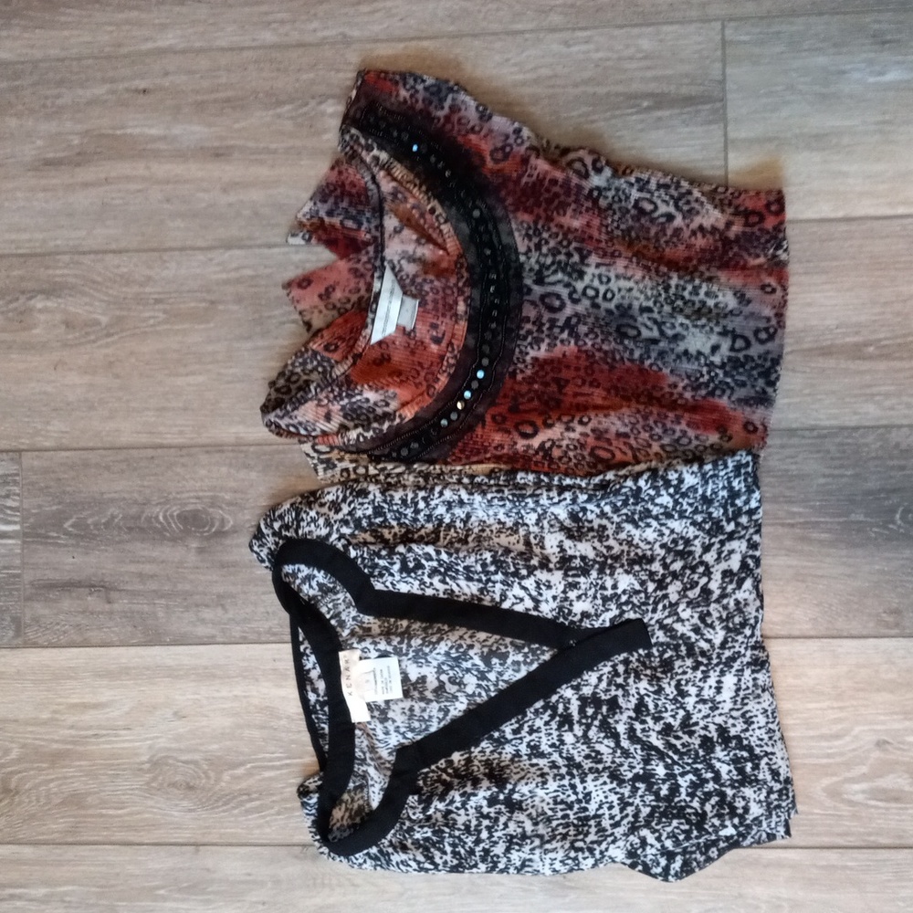 Beautiful Animal Print Blouses 👚👚    Kenar and Christopher Banks